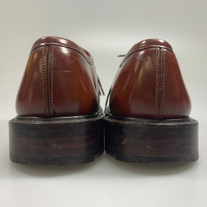 グレンソン プレーントゥ ポリッシュレザー 6229 ブラウン サイズUK5.5E GRENSON ビジネスシューズ 約24.0cm【LA】【中古】
