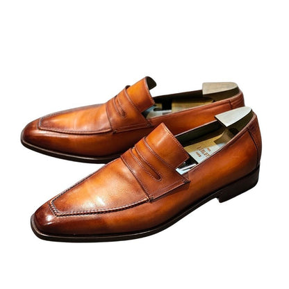 ベルルッティ アンディ 1213T ローファー パティーヌ ブラウン メンズ サイズUK9 BERLUTI ローファー 約27.5cm【LA】【中古】