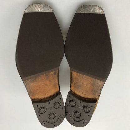 ストールマンテラッシ スエード チャッカブーツ Uチップ メンズ サイズ40.5 ブラウン SUTOR MANTELLASSI 約25.5cm【AFC30】