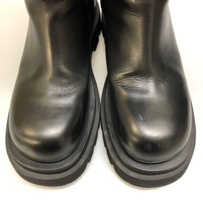 ボッテガヴェネタ ロングブーツ レザー ブラック レディース サイズ 37 BOTTEGA VENETA 約24.0cm【AFI30】