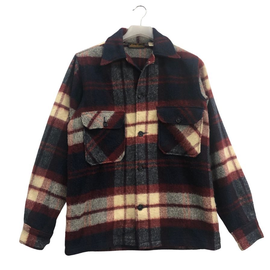 美品◆エディーバウアー ジャケット 80年代 黒タグ ウール メンズ サイズ20 Eddie Bauer 【AFF22】