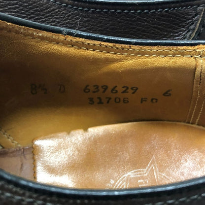 フローシャイム レザーシューズ 639629 プレーントゥ グレインレザー ダービー ブラウン メンズ サイズ8.5D FLORSHEIM 約26.5cm【AFC44-2】