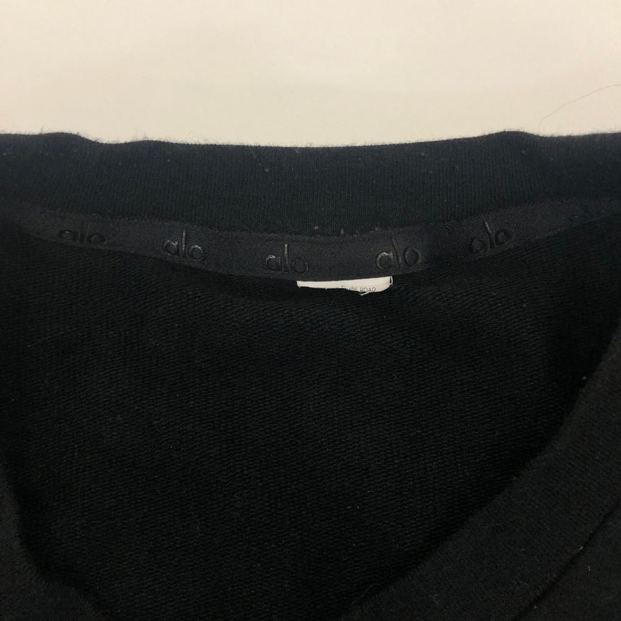 美品◆アロ 半袖Tシャツ ロゴ ブラック メンズ サイズ不明 alo 【AFB14】