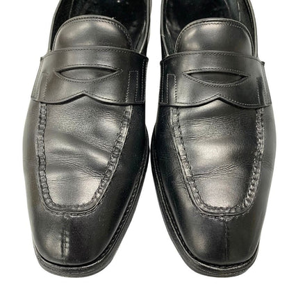 ジョンロブ レザーシューズ ローファー アシュレイ 4596ラスト ブラック メンズ サイズUK7E JOHNLOBB ASHLEY ローファー 約25.5cm【LA】【中古】