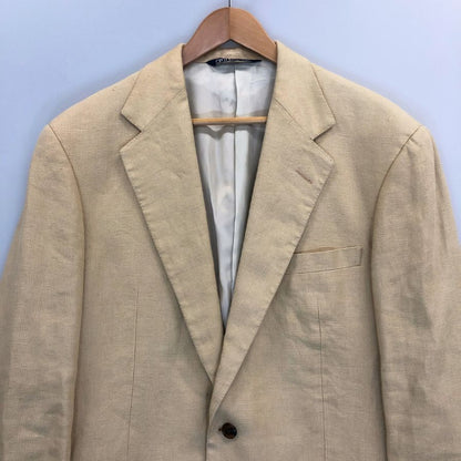 美品◆ポロ ラルフローレン 2Bジャケット リネン メンズ サイズ96A7表記 Polo by Ralph Lauren 【AFB21】
