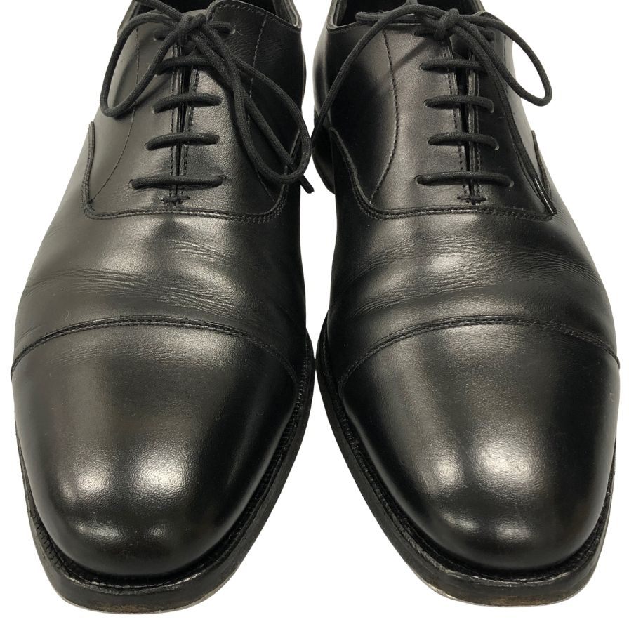クロケット&ジョーンズ レザーシューズ ストレートチップ オードリー 377ラスト メンズ 6.5E ブラック系 29447 CROCKETT&JONES AUDLEY ビジネスシューズ 約25.0cm【LA】【中古】