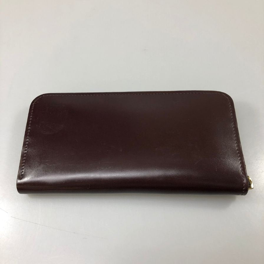 グレンロイヤル 長財布 ラウンドジップ コードバン ボルドー GLENROYAL【AFB55】
