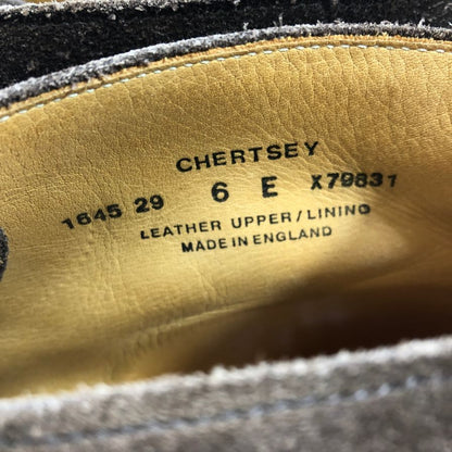 クロケット＆ジョーンズ チャートシー チャッカブーツ  メンズ スエード ブラウン サイズUK6E Crockett & Jones ブーツ 約25.0cm【LA】【中古】