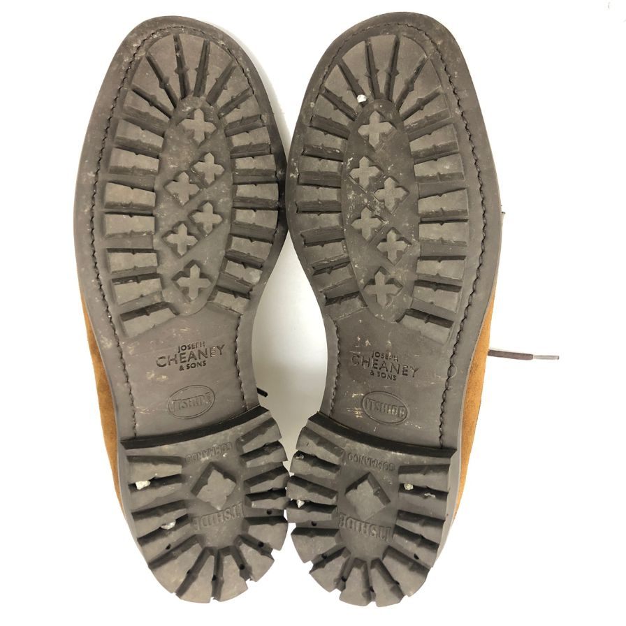 ジョセフ チーニー レザーシューズ ウィンフェル スエード  メンズ サイズ8.5F ブラウン JOSEPH CHEANEY WHINFELL スエードシューズ 約26.5cm【LA】【中古】