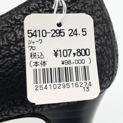 新宿屋 レザーハイヒール シャーク 5410-295 ブラック 24.5cm レディース sinjukuya 約24.5cm【7-18】