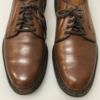 オールデン グレインレザー アルパインカーフ 946 外羽根 プレーントゥ メンズ サイズ8.5 ブラウン Alden 約26.5cm【PTM3】