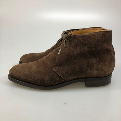 クロケット＆ジョーンズ チャートシー チャッカブーツ  メンズ スエード ブラウン サイズUK6E Crockett & Jones ブーツ 約25.0cm【LA】【中古】
