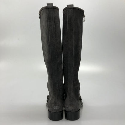 ジミーチュウ ロングブーツ ヌバックレザー サイズ36 レディース グレー系 JIMMY CHOO 約23.0cm【AFD1】