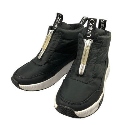 カルバンクライン ジーンズ ハイカットスニーカー ジップ メリーナ ブラック レディース サイズ5.5M Calvin Klein Jeans 約22.5cm【AFC43】