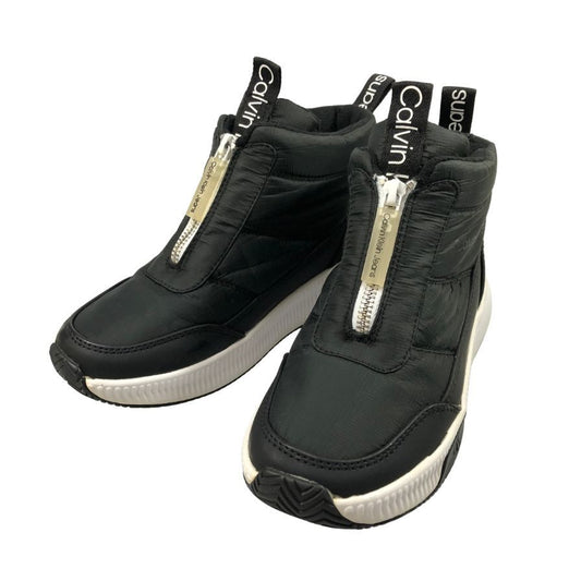 カルバンクライン ジーンズ ハイカットスニーカー ジップ メリーナ ブラック レディース サイズ5.5M Calvin Klein Jeans 約22.5cm【AFC43】