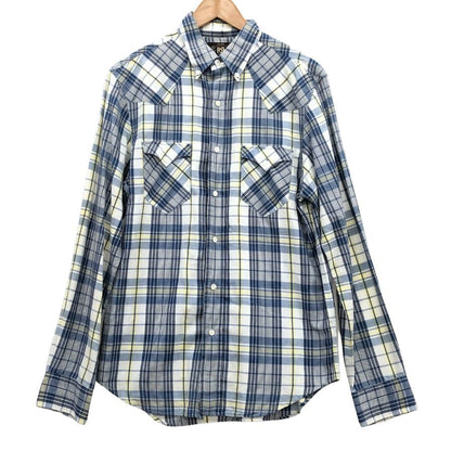 美品◆ダブルアールエル チェックシャツ ワンスター メンズ サイズS RALPH LAUREN RRL 【AFB9】