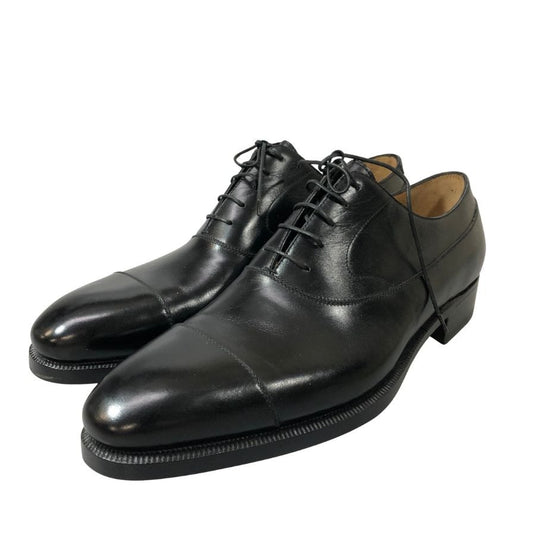 エンツォ ボナフェ マニフィカ ISETAN MEN'S 最高級ライン レザーシューズ ストレートチップ メンズ サイズUK7 ブラック Enzo Bonafe MAGNIFICA 約26.0cm【AFC48】