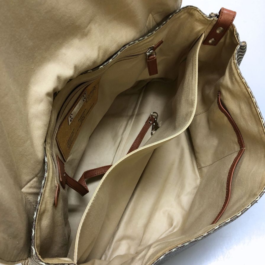 ザネラート ポスティーナ 50'S ショルダーバッグ メンズ 総柄 グレー系 ZANELLATO【AFE9】