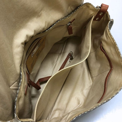 ザネラート ポスティーナ 50'S ショルダーバッグ メンズ 総柄 グレー系 ZANELLATO【AFE9】