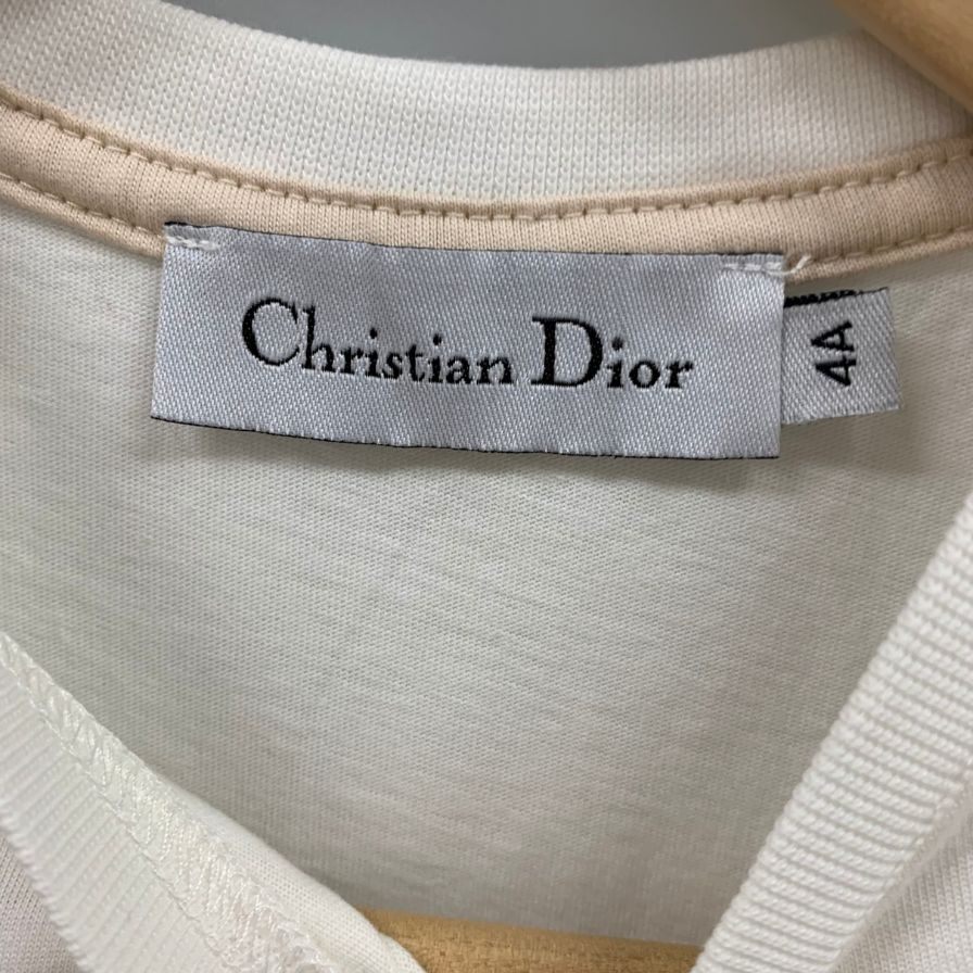 中古◆クリスチャン ディオール Tシャツ ボーリングデザイン プリント サイズ4A ホワイト キッズ Christian Dior 【AFB25】