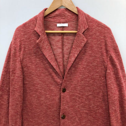 美品◆ボリオリ カーディガン コットン ポリエステル レッド系 サイズL BOGLIOLI 【AFB32】