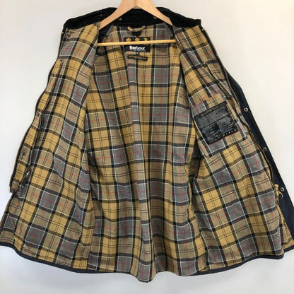 美品◆バブアー ジャケット ビューフォート SL ワックス コットン 3ワラント ネイビー メンズ サイズ42 Barbour 【AFA13】
