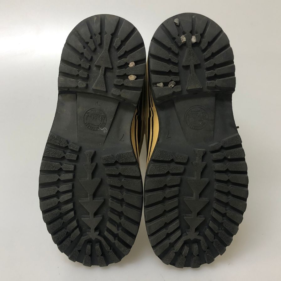 ソレル  スノーブーツ レザー カリブー ライトブラウン メンズ サイズUK7 SOREL 約25.0cm【AFC47】