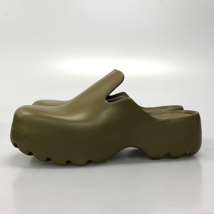 ボッテガヴェネタ サンダル フラッシュ スリッパ ラバー グリーン系 メンズ サイズ43 BOTTEGA VENETA 約28.0cm【AFD14】