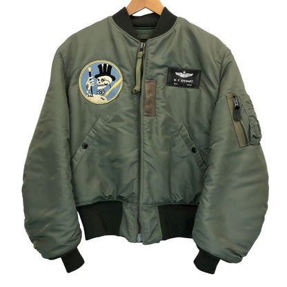 極美品◆バズリクソンズ MA-1 フライトジャケット LION UNIFORM INC. 95th Fighter Interceptor Squadron グリーン メンズ サイズM BR14192Buzz Rickson’s 【AFA13】