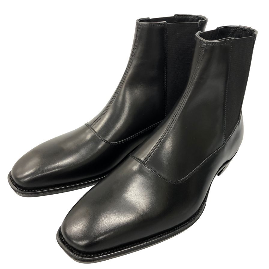 大塚製靴 M5-104 サイドゴア レザーブーツ ブラック サイズ25.5cm OTSUKA ブーツ 約25.5cm【LA】【中古】