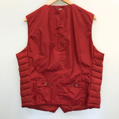 美品◆ヘルノ ジレ 中綿 シングル レッド メンズ サイズ50 HERNO 【AFB17】