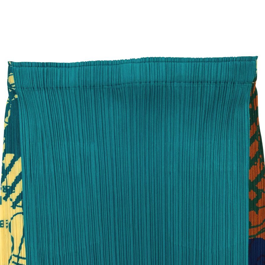プリーツプリーズ イッセイミヤケ 02SS ロングスカート サイドスリット グリーン系 レディース サイズ1 PP22-JG776 PLEATS PLEASE ISSEY MIYAKE【AFB1】