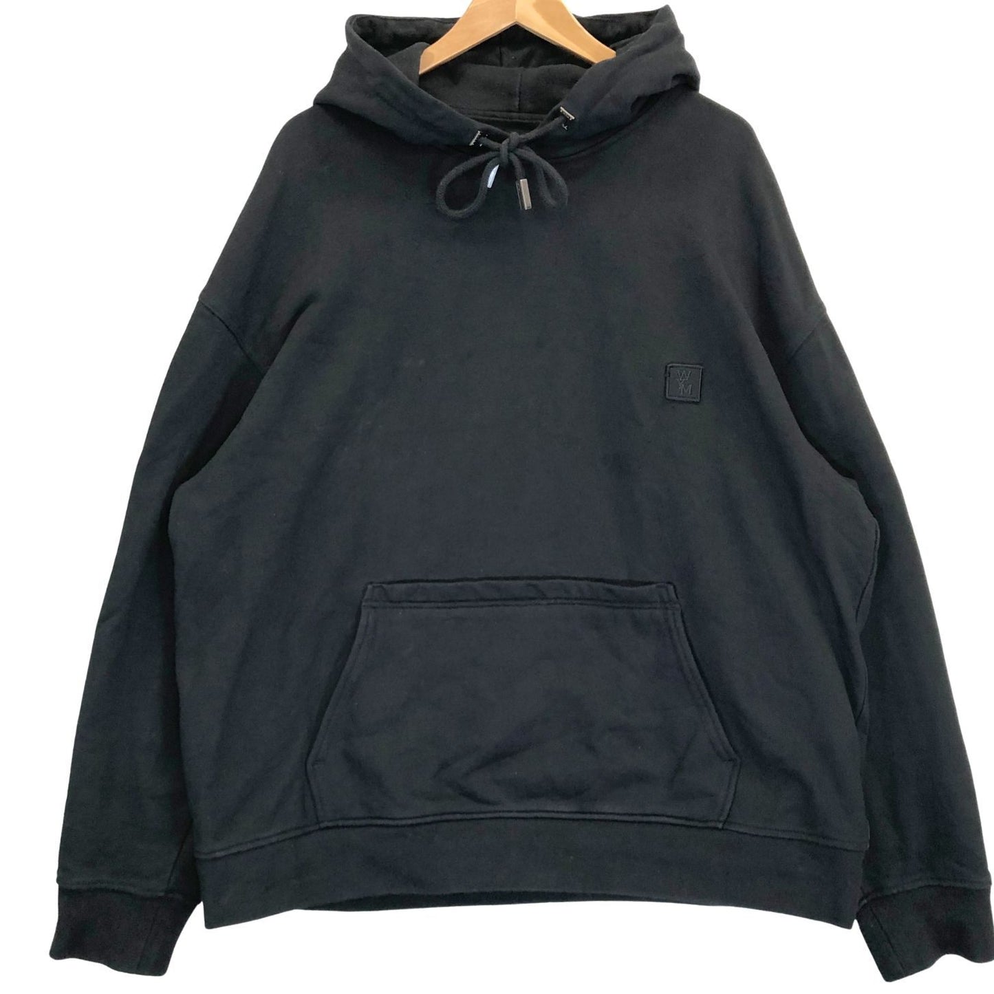 美品◆ウーヨンミ プルオーバーパーカー ブラック メンズ サイズ54 wooyoungmi 【AFB13】