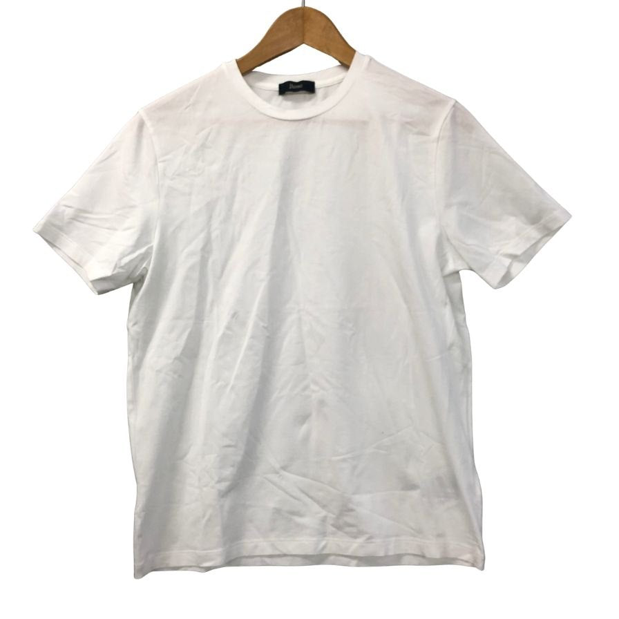 美品◆ヘルノ クルーネック コットン シャツ メンズ サイズ 44 ホワイト HERNO 【AFB38】