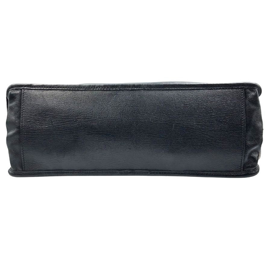 プラダ メンズ レザーバッグ 2層式 三角ロゴプレート VA0411 カウレザー ブラック PRADA【AFE2】