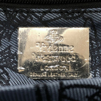 ヴィヴィアンウエストウッド アクセサリー ハンドバッグ 総柄 ポリエステル オーブ ロゴ グレー Vivienne Westwood Accesory【AFE3】