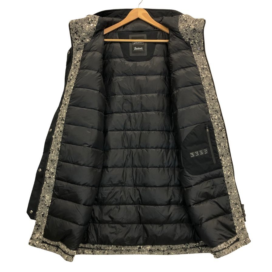 美品◆ヘルノ コート ラミナー ツイード ウール 中綿 ハーフ丈 ジャケット グレー メンズ サイズ42 HERNO Laminar 【AFA9】