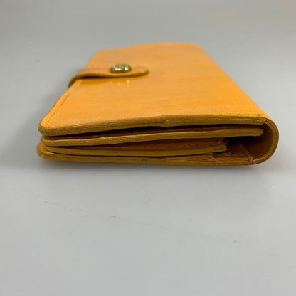 グレンロイヤル 長財布 二つ折り財布 フラップボタン コードバン オレンジ系 GLENROYAL【AFI7】