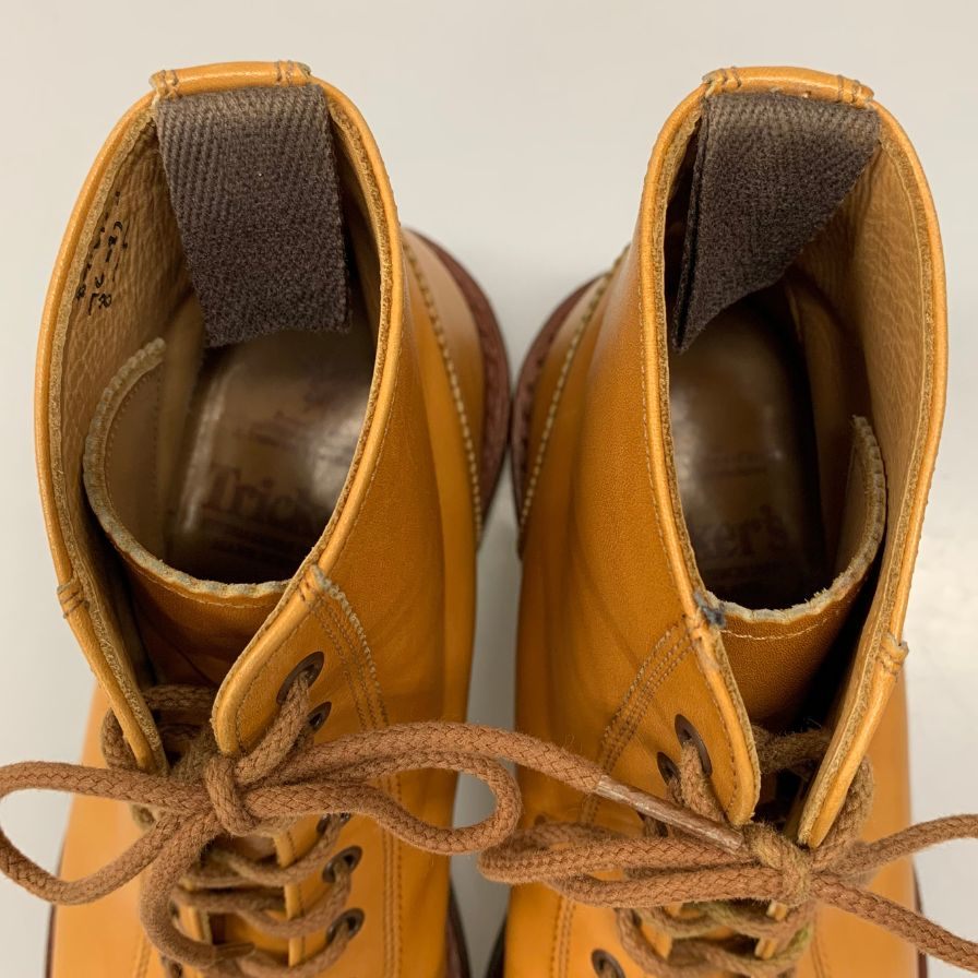 トリッカーズ レースアップブーツ モンキーブーツ M6087 ベージュ系 メンズ サイズ8 Tricker’s ブーツ 約26.5cm【LA】【中古】