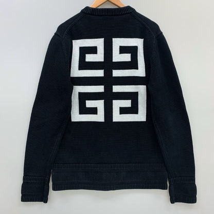 美品◆ジバンシィ セーター 現行 ロゴ4G ブラック サイズL メンズ GIVENCHY 【AFB33】