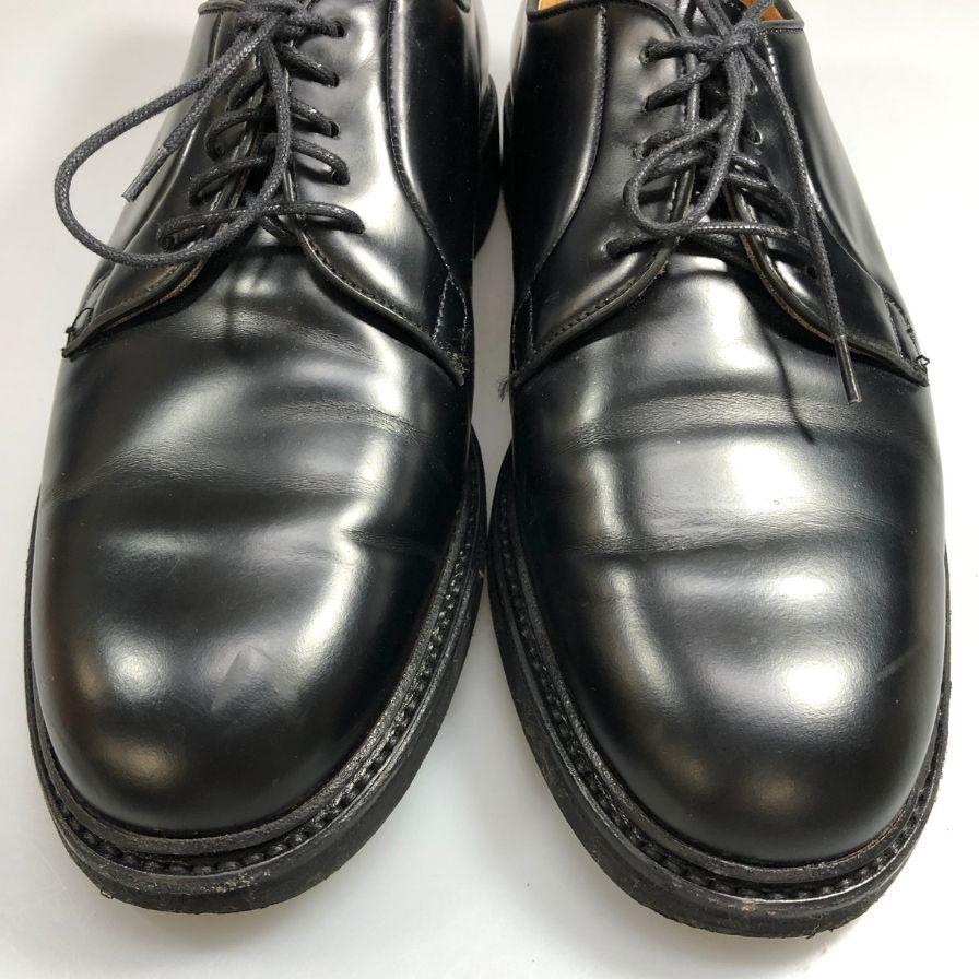 バーウィック 4406 レザーシューズ プレーントゥ レザー ブラック メンズ サイズUK7 Berwick ビジネスシューズ 約26.0cm【LA】【中古】