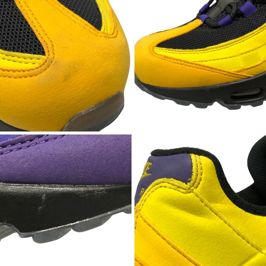 ナイキ スニーカー エアマックス95 レブロン レイカーズ CZ3624-001 メンズ サイズ27cm イエロー パープル Nike Air Max 95 NRG 約27.0cm【AFC1】
