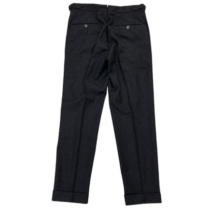 ジーティーアー COMFORT コンフォート スラックス テーパード ウール メンズ サイズ46 ダークグレー IL PANTALONE GTA 【AFB42】