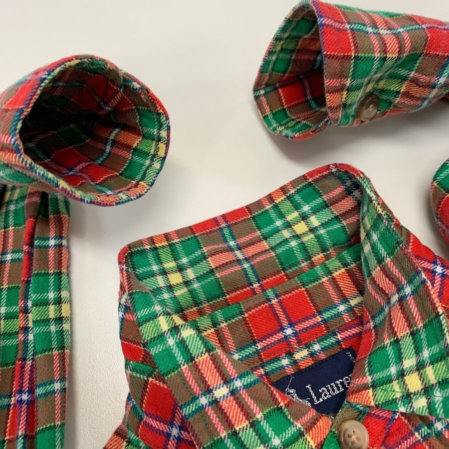 美品◆ポロ ラルフローレン ボタンダウンシャツ 90s チェック柄 メンズ サイズ表記なし Polo Ralph Lauren 【AFB9】