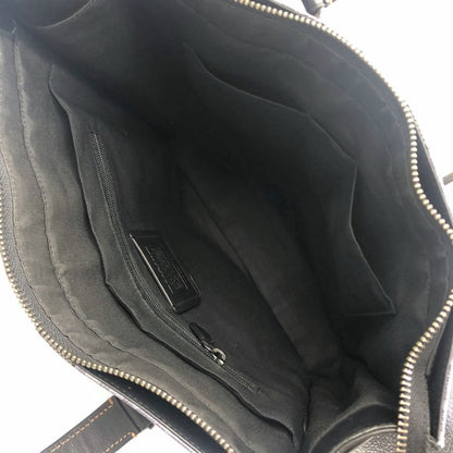 コーチ トートバッグ 2WAY シグネチャー PVC×レザー ネイビー×ブラック メンズ COACH【AFE12】