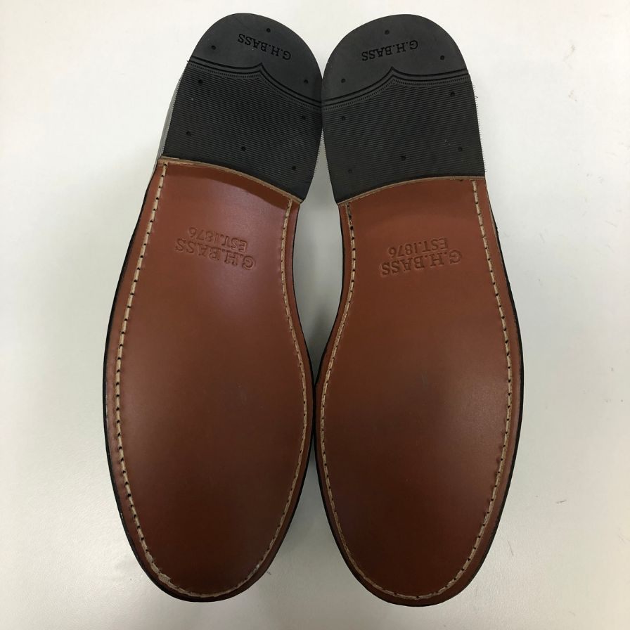 ジーエイチバス ローファー ウィージャンズ ラーソン シボレザー  サイズ9.5 メンズ ブラック G.H.Bass&Co. WEEJUNS LARSON 約27.5cm【AFD15-2】