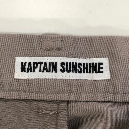 キャプテンサンシャイン ストレートパンツ Garment Dyed Scottish Sideseemless Trousers ベージュ メンズ サイズ34 KAPTAIN SUNSHINE 【AFB28】