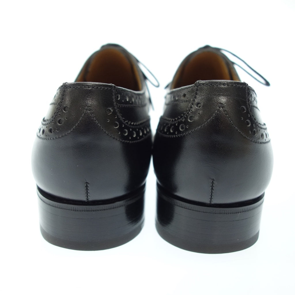 Good condition ◆ JM Weston leather shoes semi-brogue punched cap toe 310 10 last men's black size 7E JMWESTON [LA] 