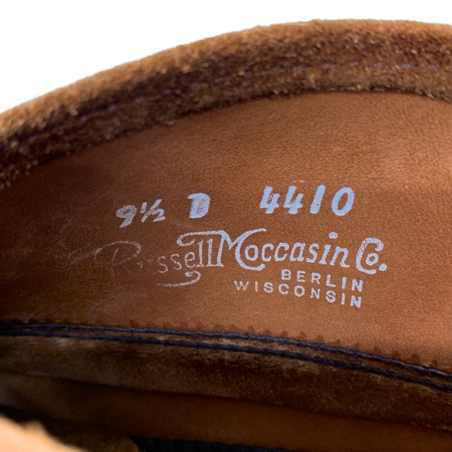 ラッセルモカシン チャッカブーツ スエード モカシン 4410 ブラウン メンズ サイズ9.5D Russell Moccasin 約28.0cm【AFC31】