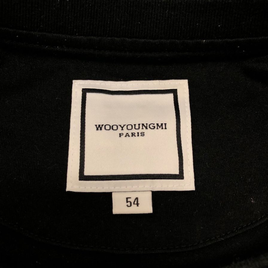 美品◆ウーヨンミ 半袖Tシャツ ブラック メンズ メンズ54 wooyoungmi 【AFB4】